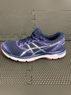 Asics Gel Excite 4 Running Shoes Womens 9.5 Purple Navy Blue